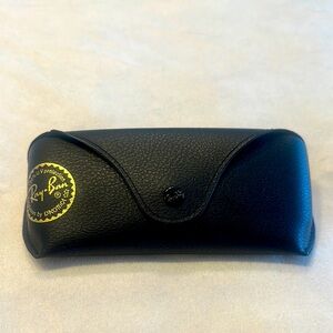 Ray-Ban Black Leather Sunglasses Holder